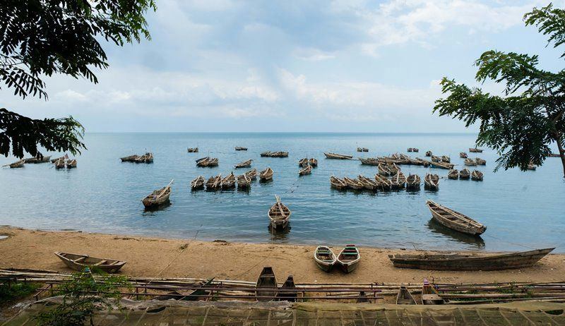 view of the Tanganyika lake