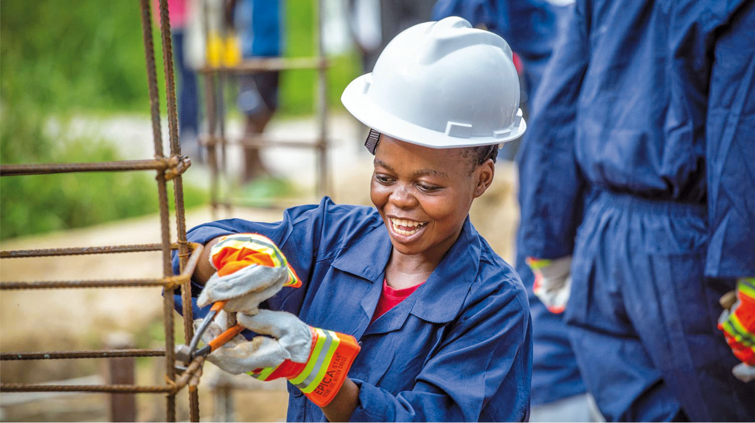 Femme en formation en RDC