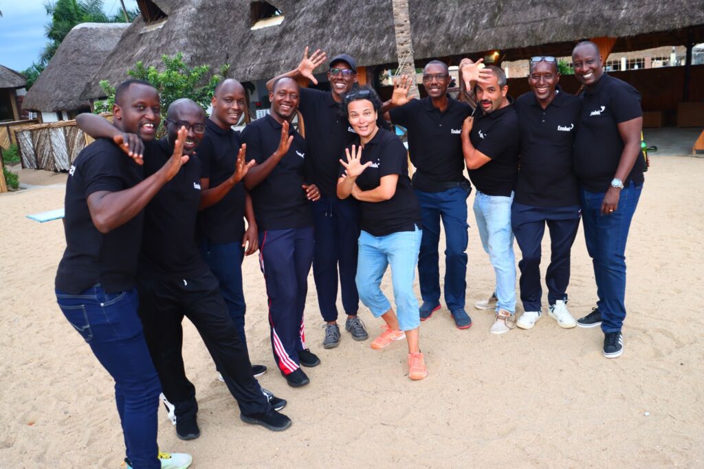 enabel team in burundi taking the pose