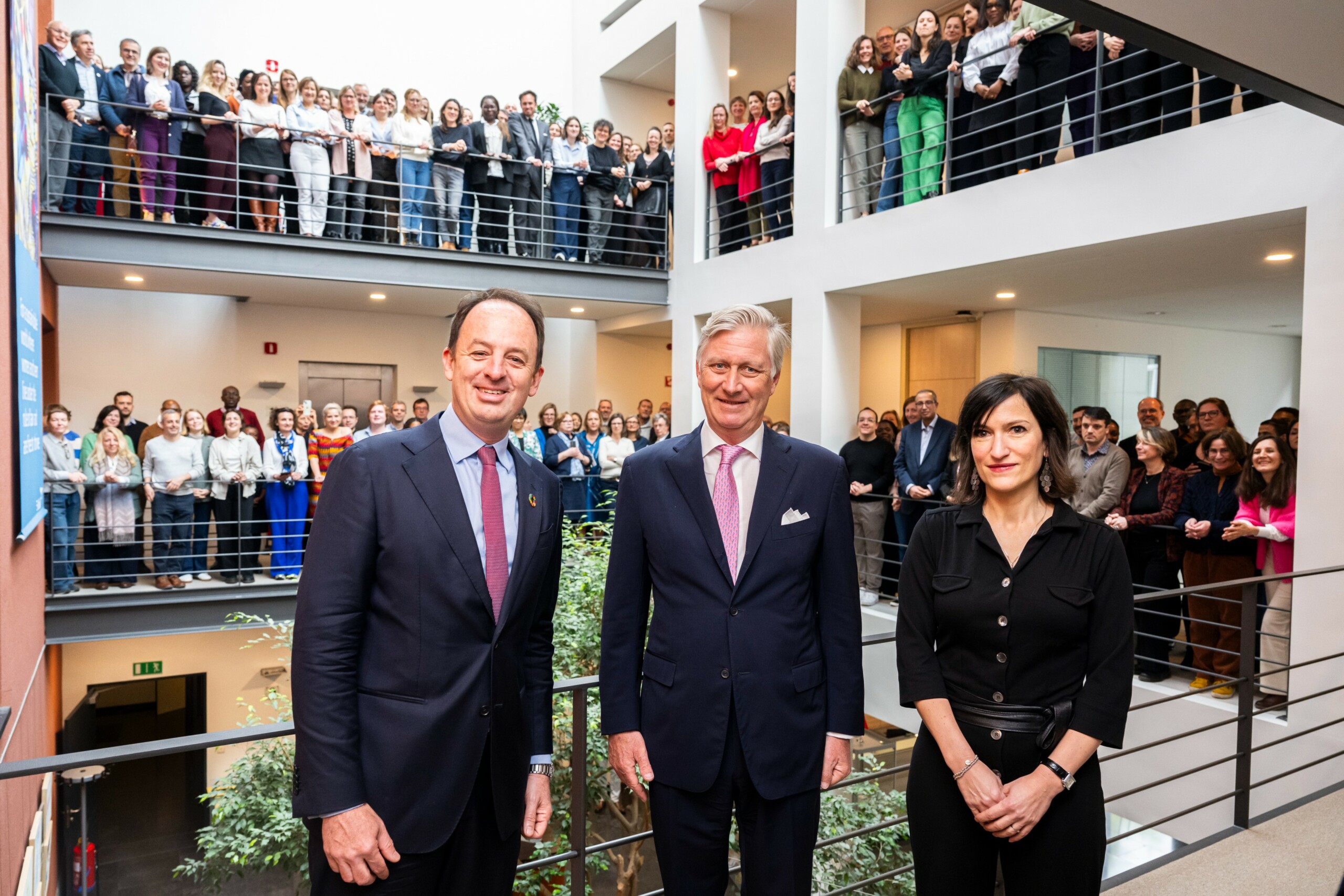 king of belgium and enabel colleagues