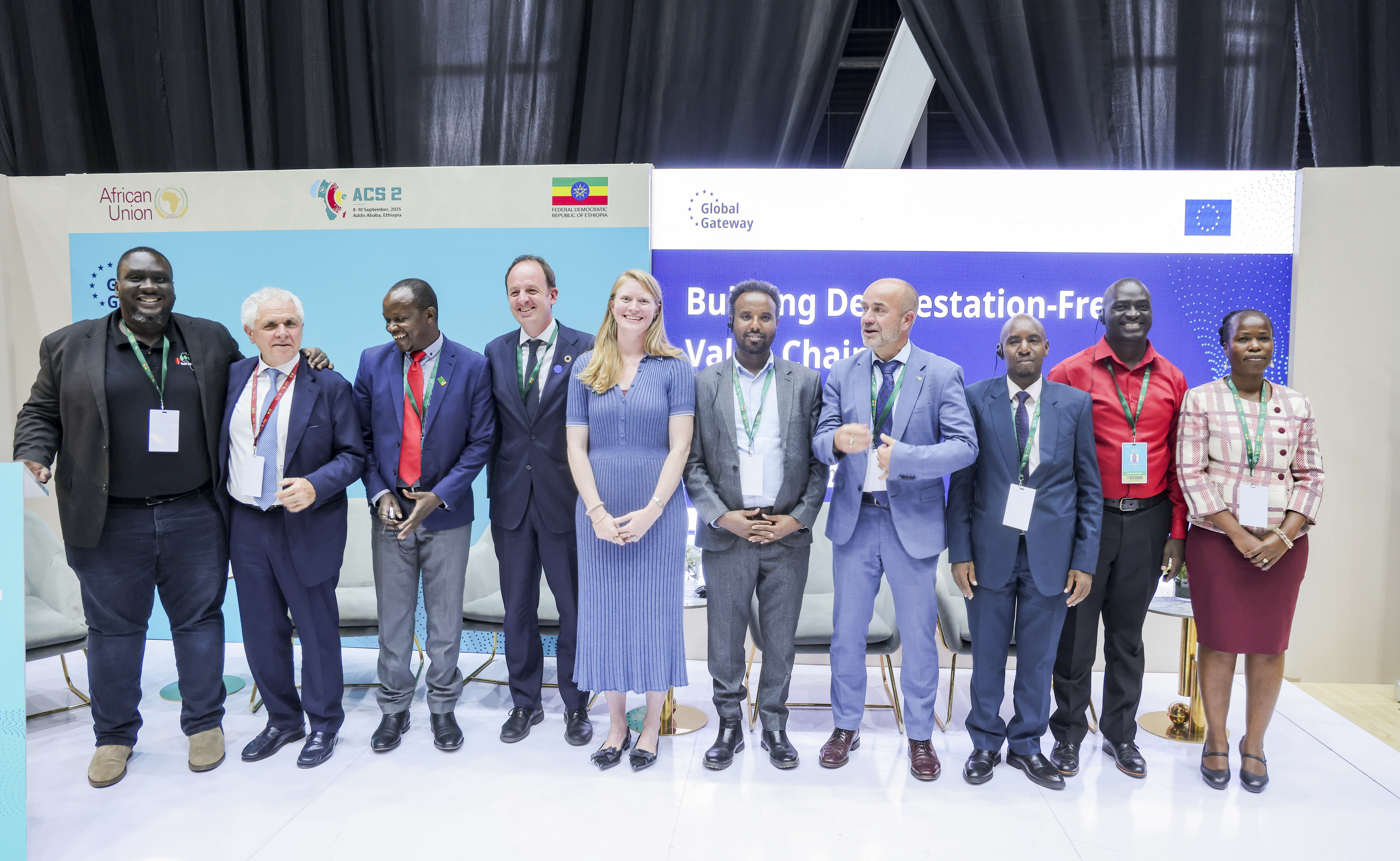 panelists of the event standing up for a group picture