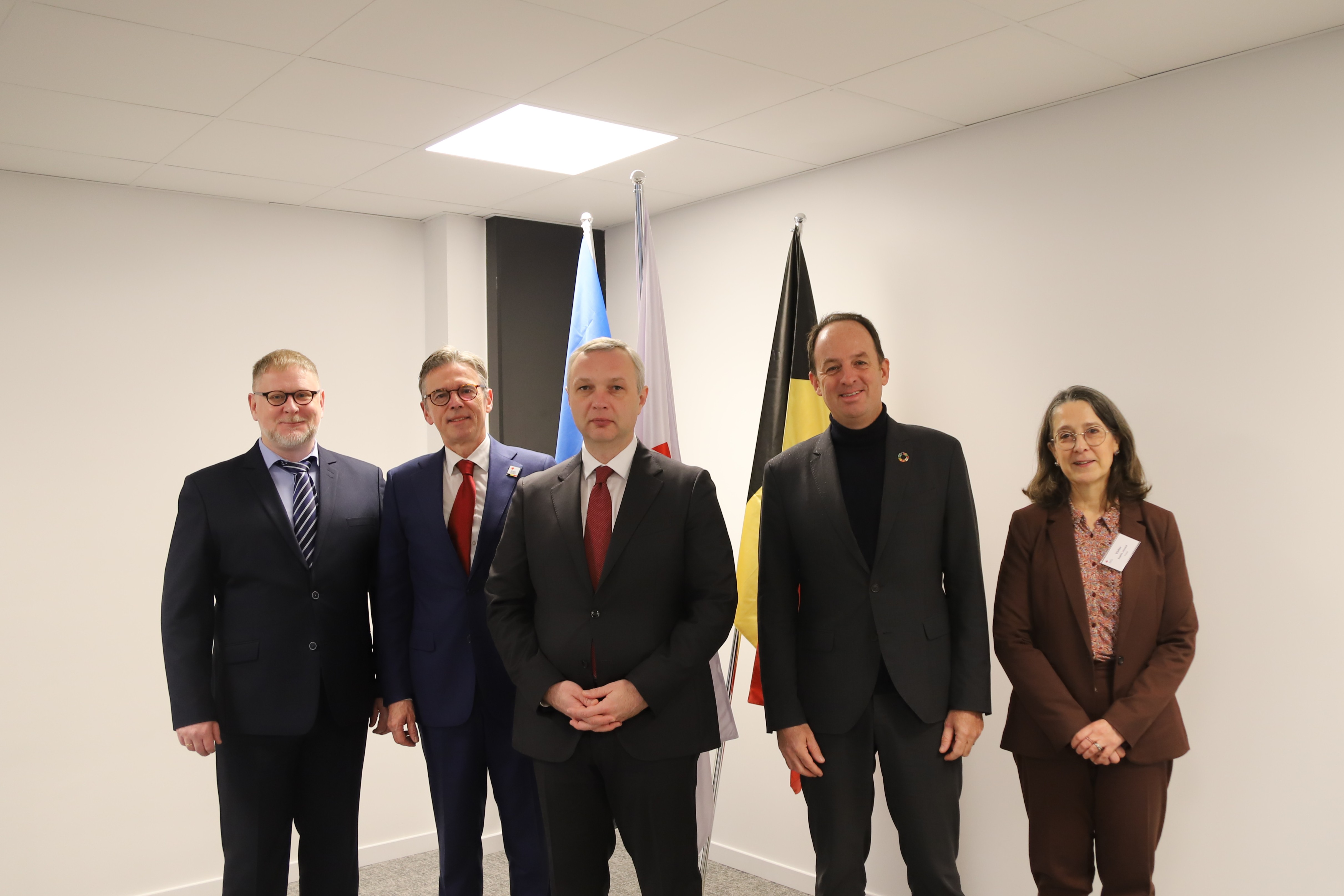 representatives of Enabel, Red Cross and Ukraine embassy