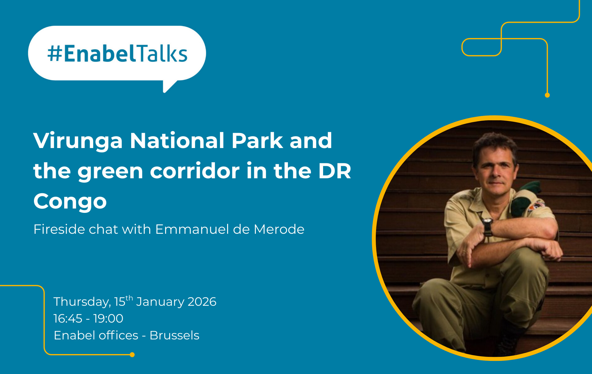 event text and picture of emmanuel de merode