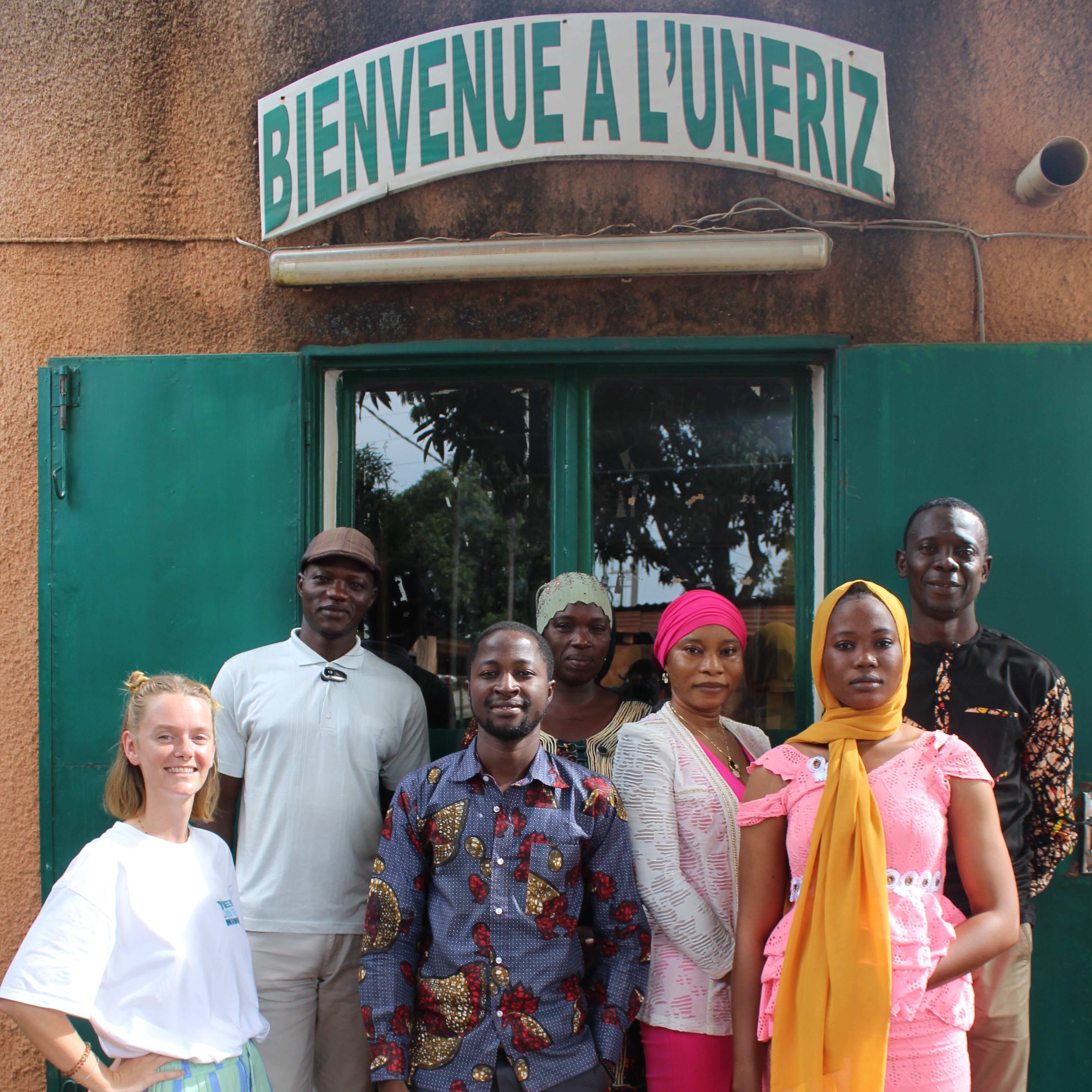 Group picture of Trias team in Kindia