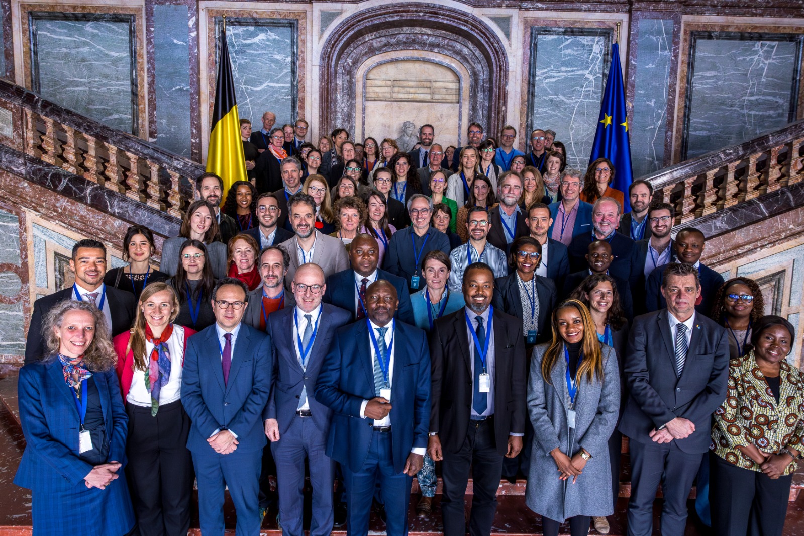 event participants taking the pose