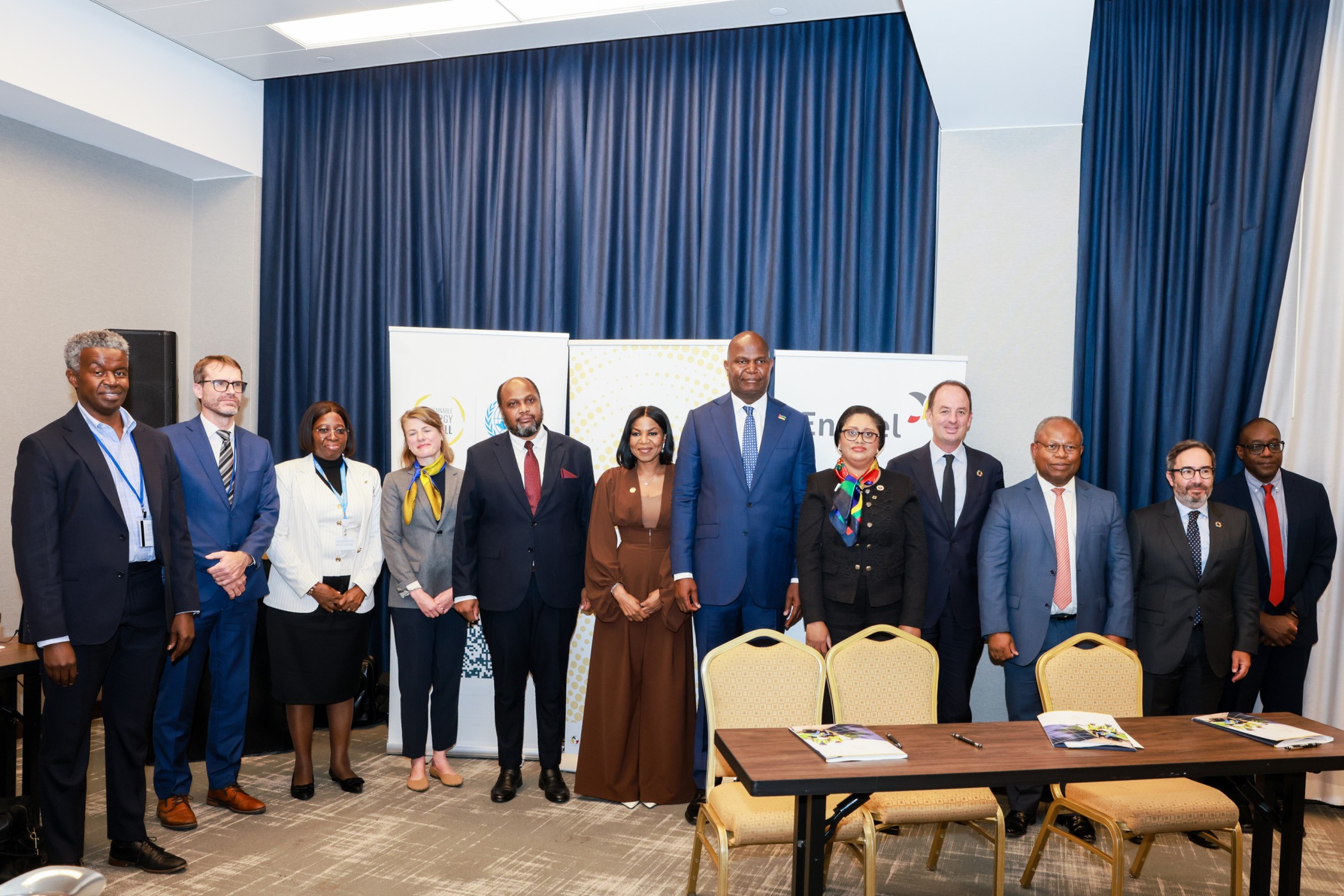 group of stakeholders from Mozambique, SEForAll and Enabel at UNGA